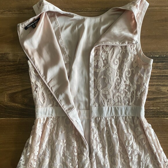 Gianni Bini Cream Lace Sleeveless Dress Women's 6 - Picture 9 of 12